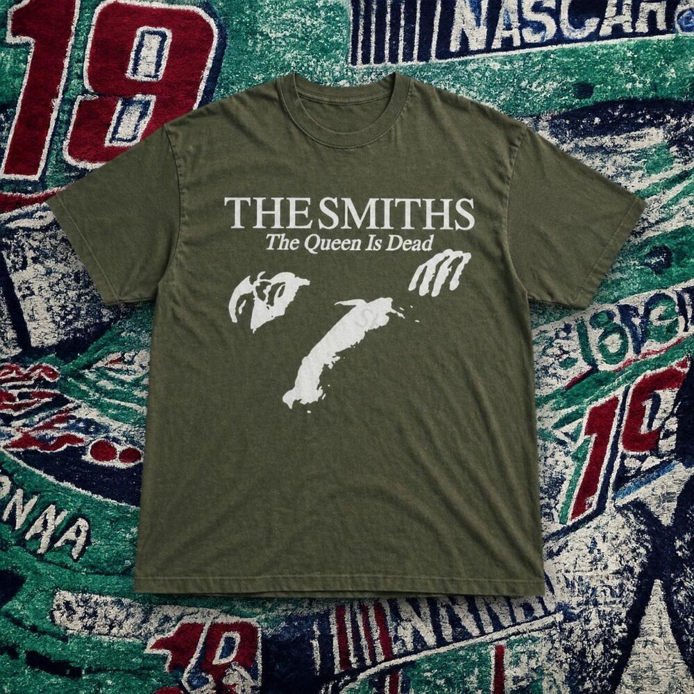 The Smiths The Queen Is Dead Graphic Tee Military Green Unisex Shirt